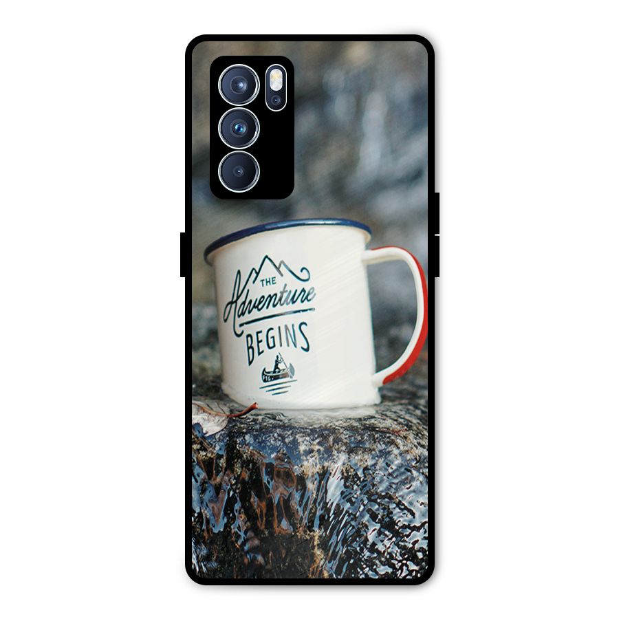 Adventure Begins Metal Back Case for Oppo Reno6 Pro 5G