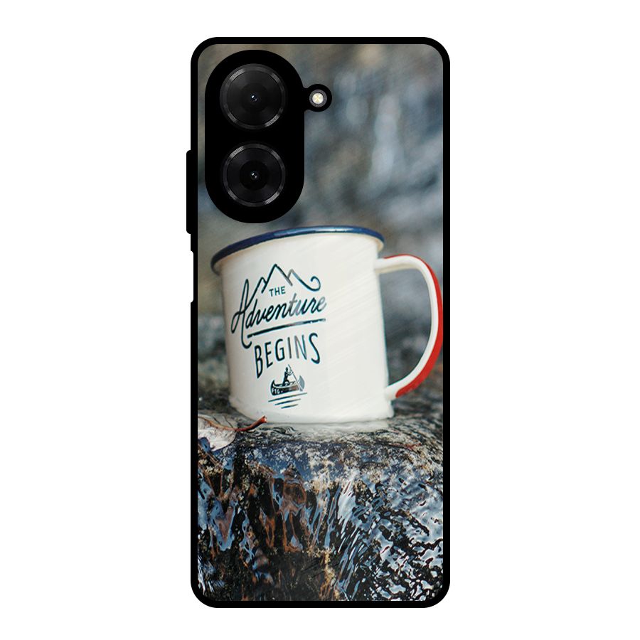 Adventure Begins Metal Back Case for Poco C71