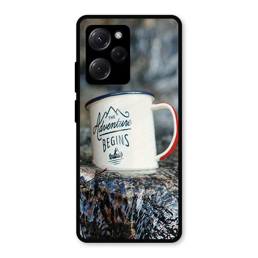 Adventure Begins Metal Back Case for Poco X5 Pro