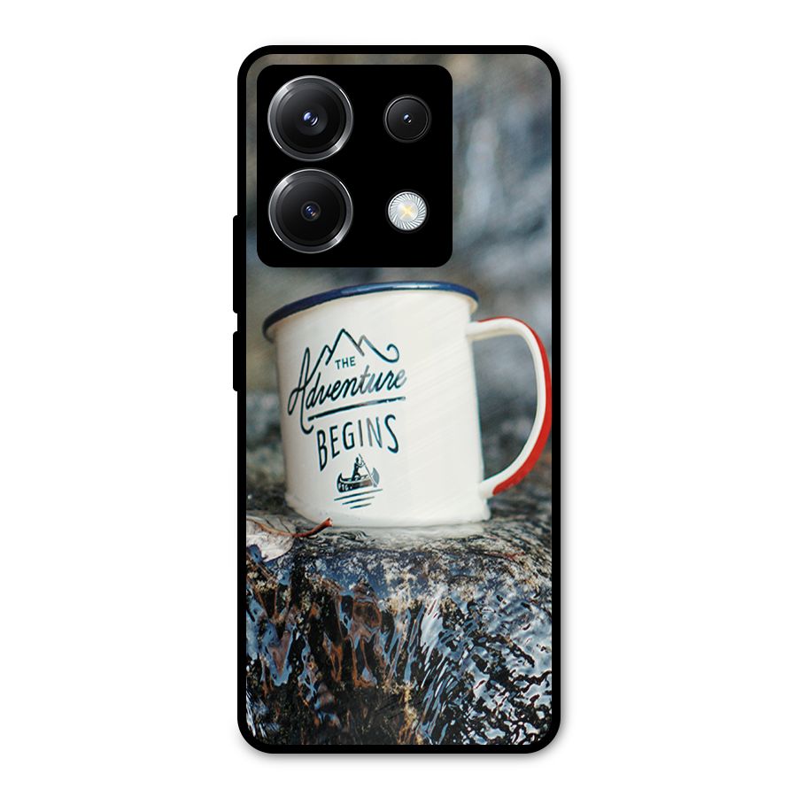 Adventure Begins Metal Back Case for Poco X6