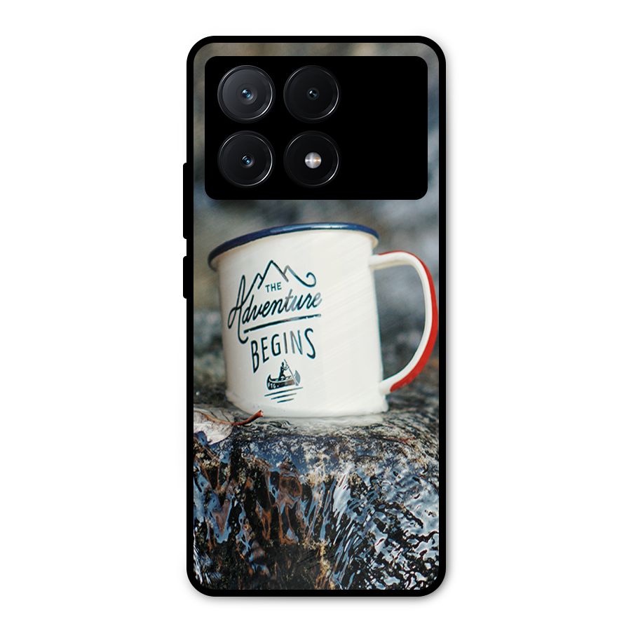 Adventure Begins Metal Back Case for Poco X6 Pro