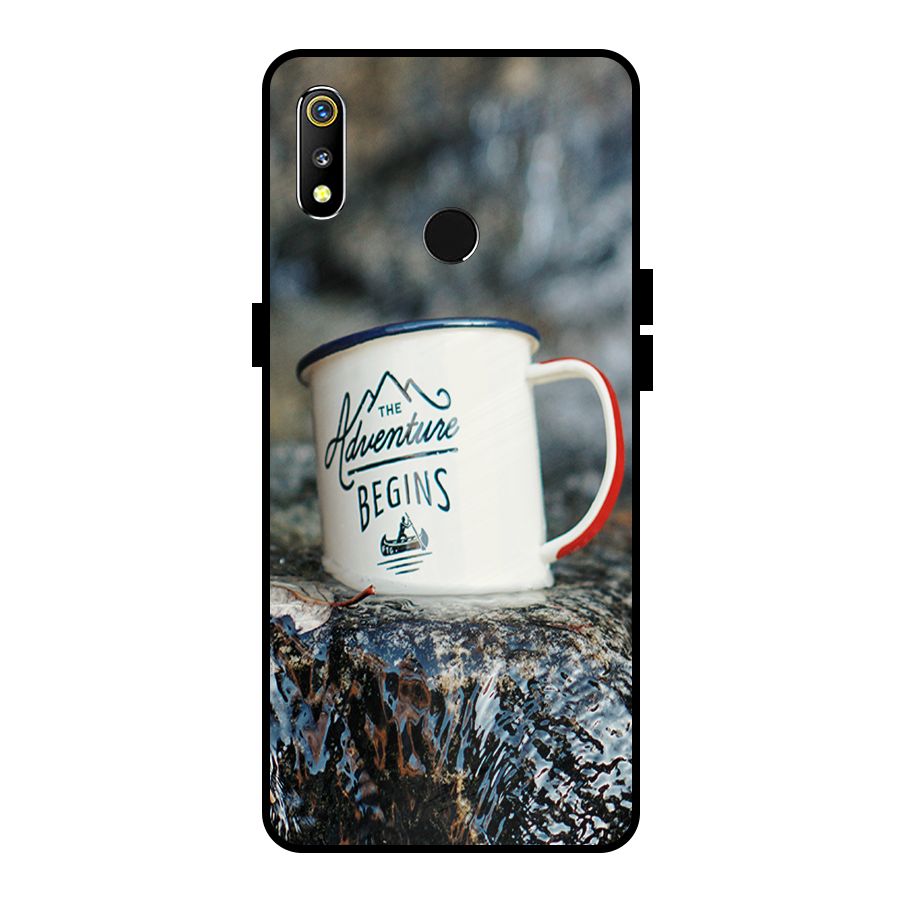 Adventure Begins Metal Back Case for Realme 3