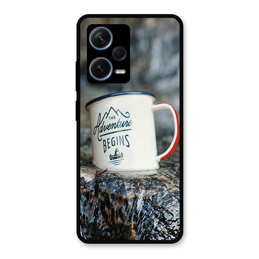 Adventure Begins Metal Back Case for Redmi Note 12 Pro Plus 5G