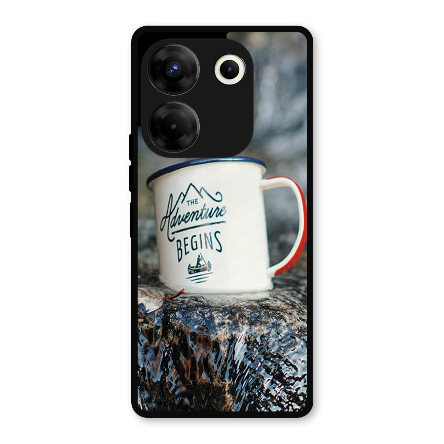 Adventure Begins Metal Back Case for Tecno Camon 20
