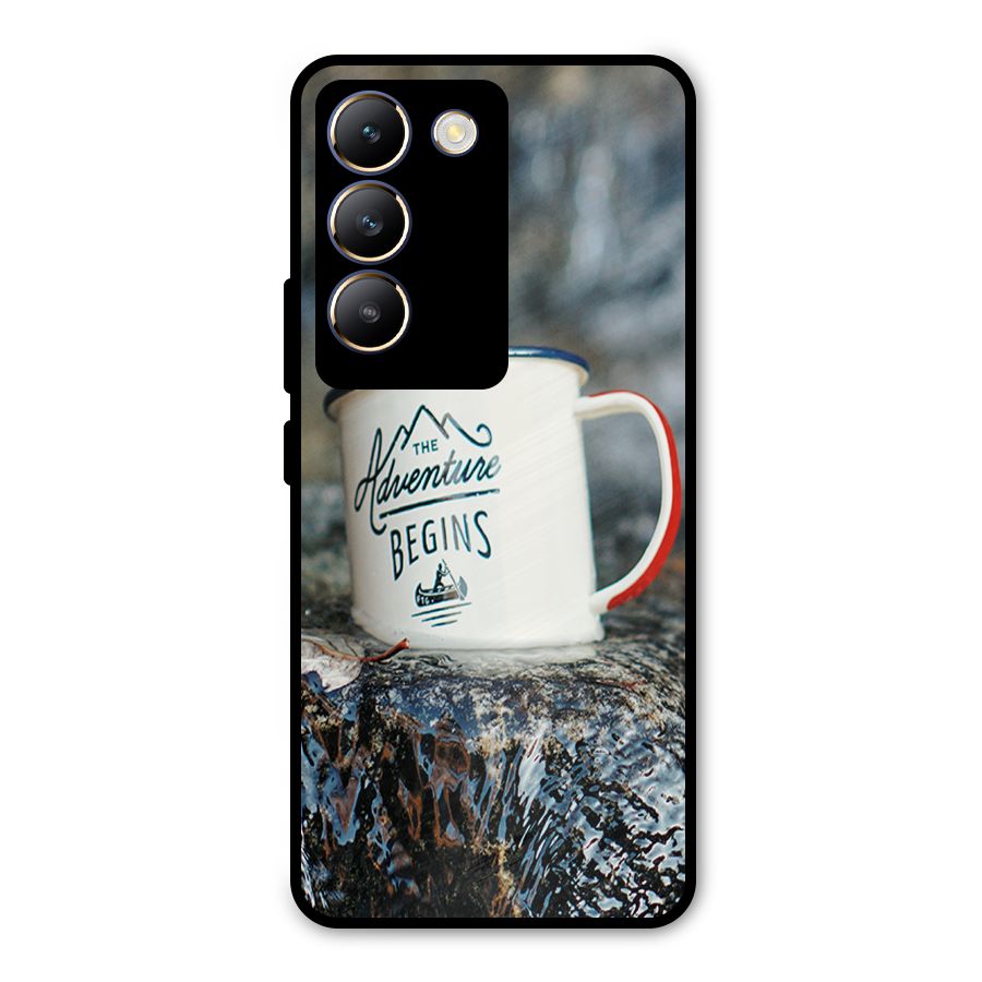 Adventure Begins Metal Back Case for Vivo T3 5G