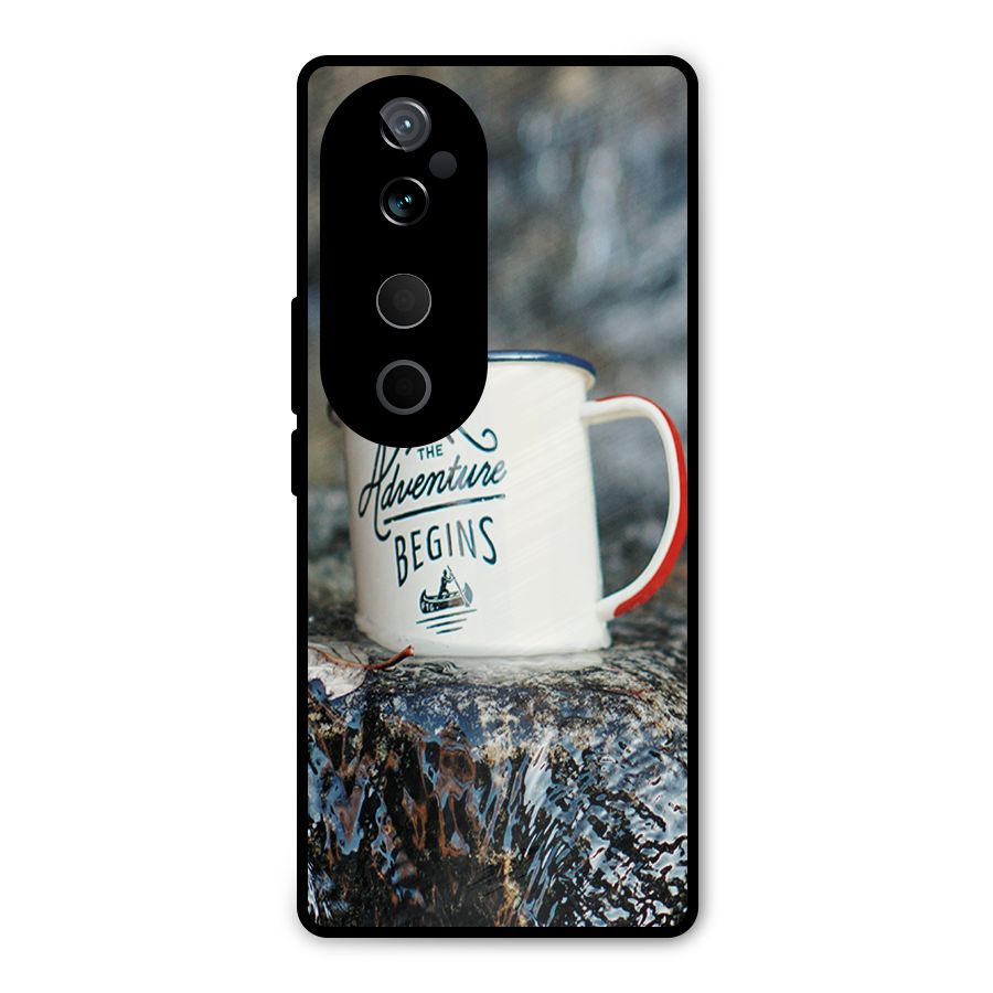 Adventure Begins Metal Back Case for Vivo T3 Ultra
