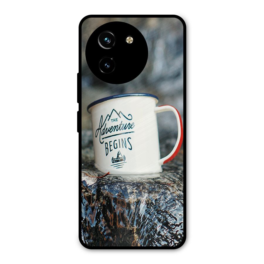 Adventure Begins Metal Back Case for Vivo T3x