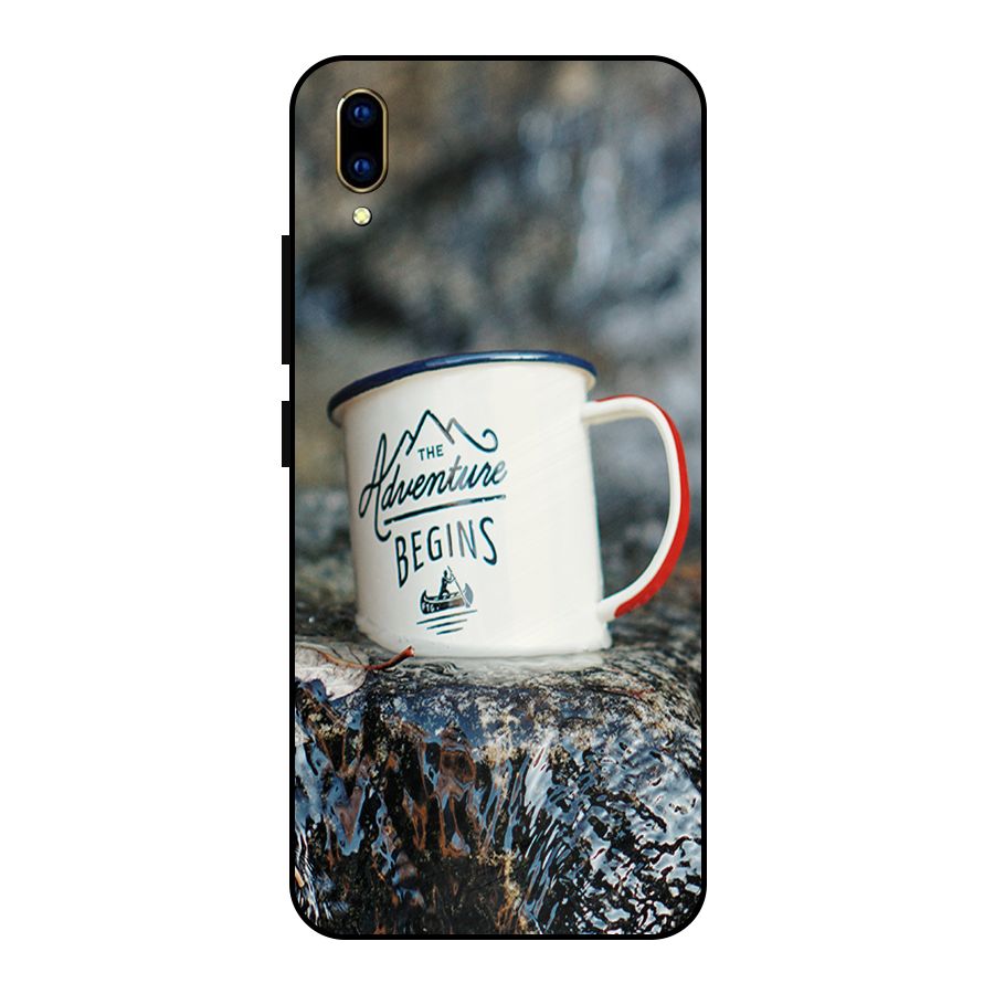 Adventure Begins Metal Back Case for Vivo V11 Pro