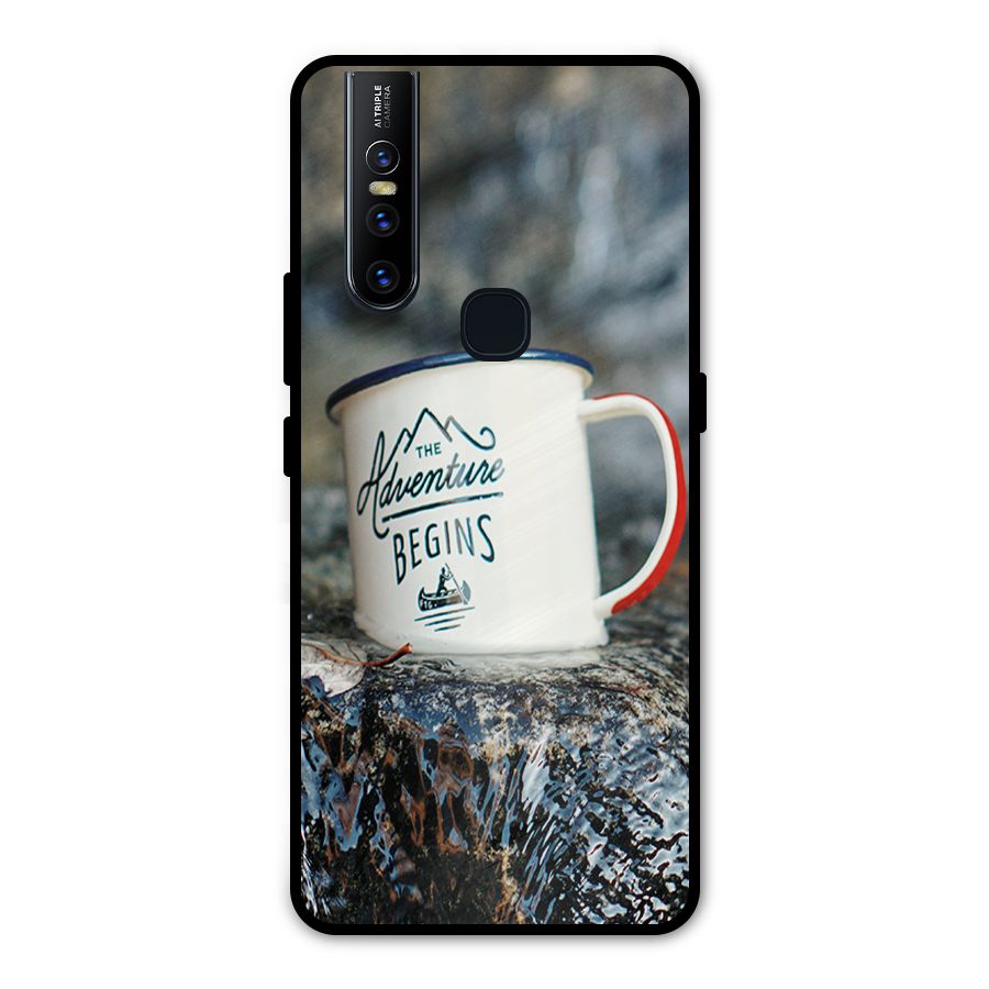 Adventure Begins Metal Back Case for Vivo V15