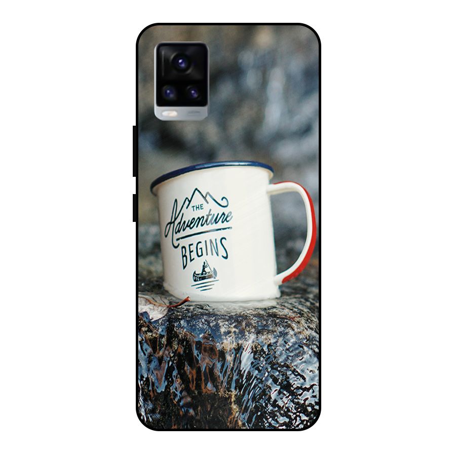 Adventure Begins Metal Back Case for Vivo V20 2021