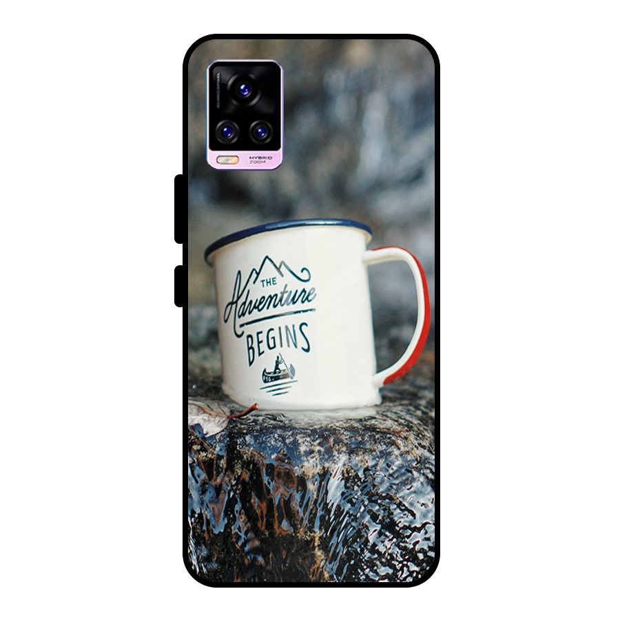 Adventure Begins Metal Back Case for Vivo V20 Pro
