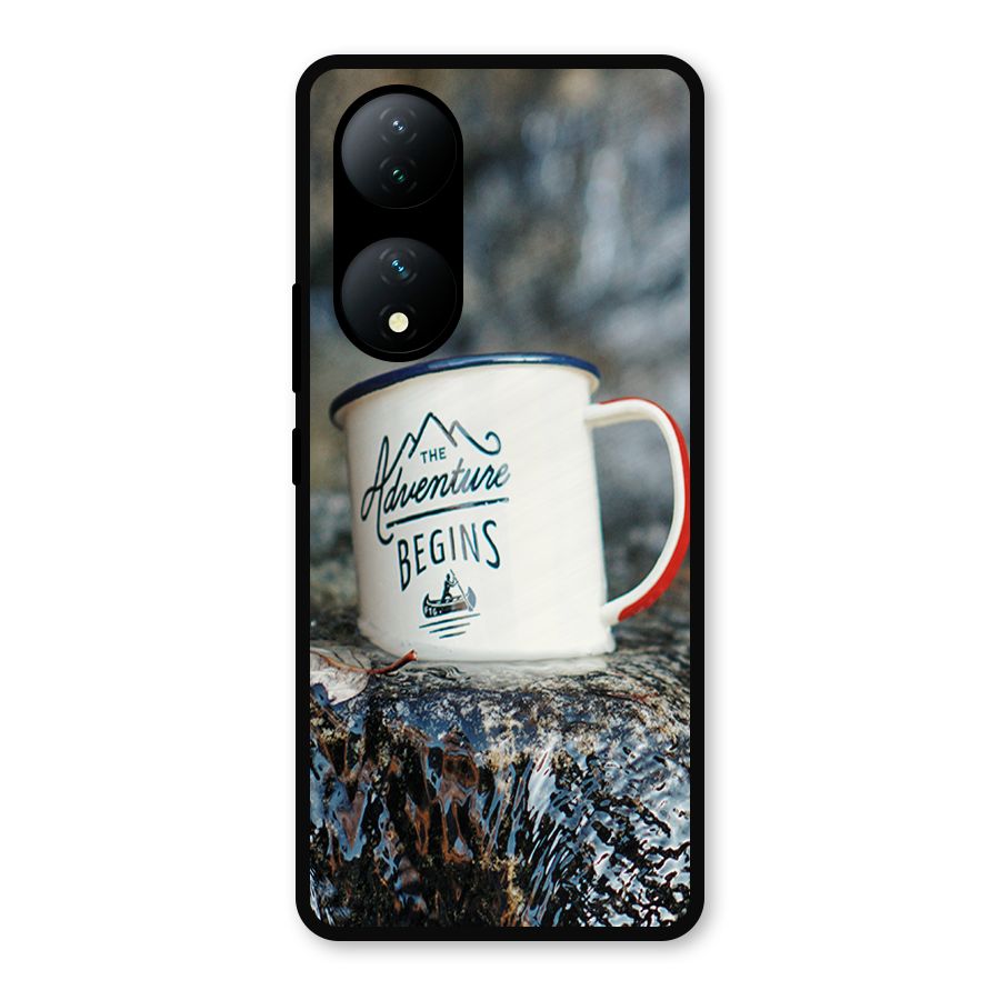 Adventure Begins Metal Back Case for Vivo Y100a
