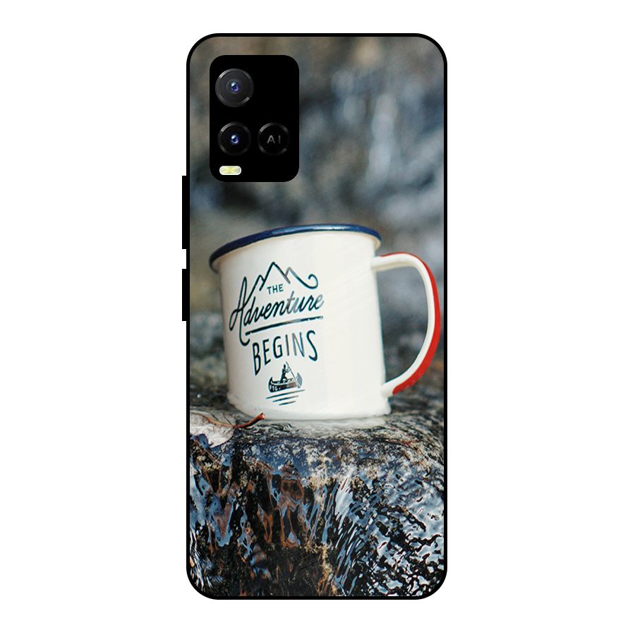 Adventure Begins Metal Back Case for Vivo Y21A