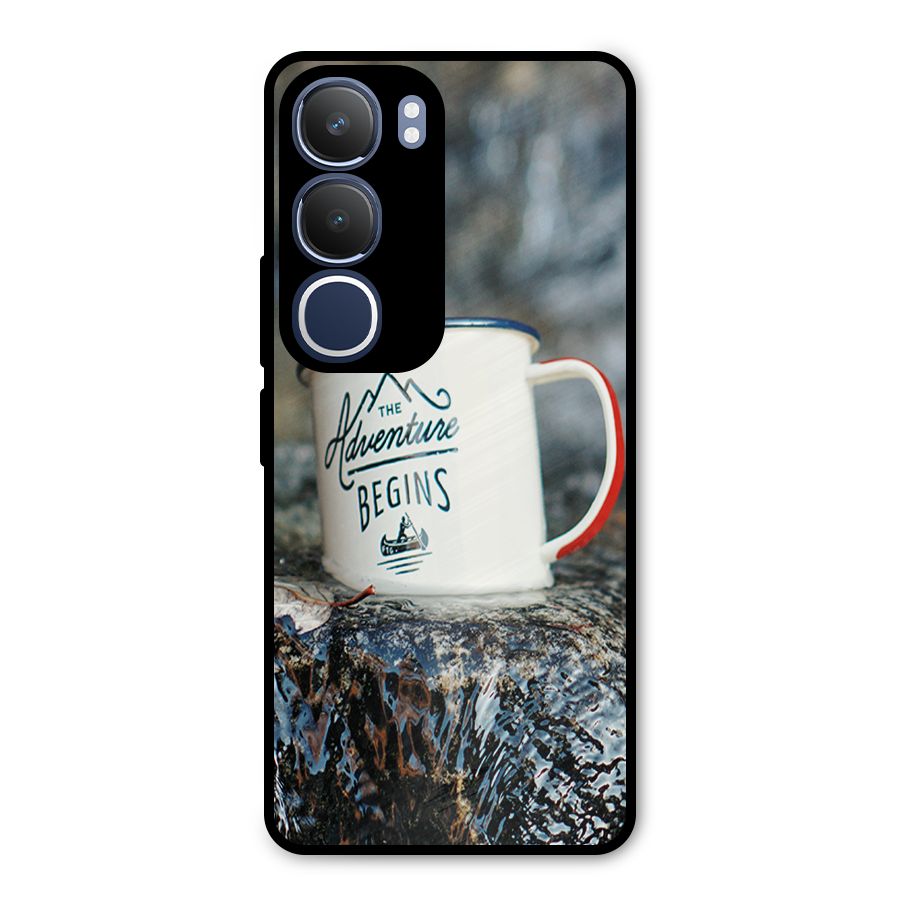 Adventure Begins Metal Back Case for Vivo Y29
