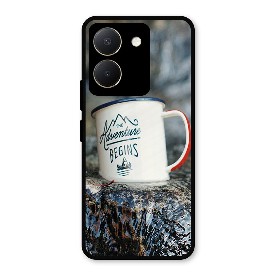 Adventure Begins Metal Back Case for Vivo Y36