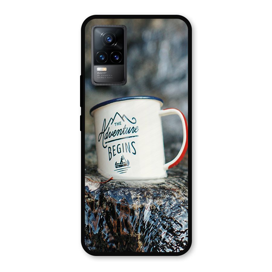 Adventure Begins Metal Back Case for Vivo Y73