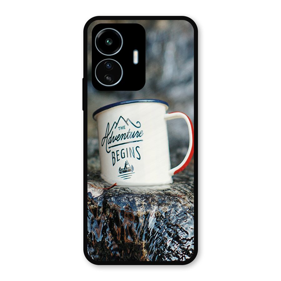 Adventure Begins Metal Back Case for vivo iQOO Z6 Lite 5G
