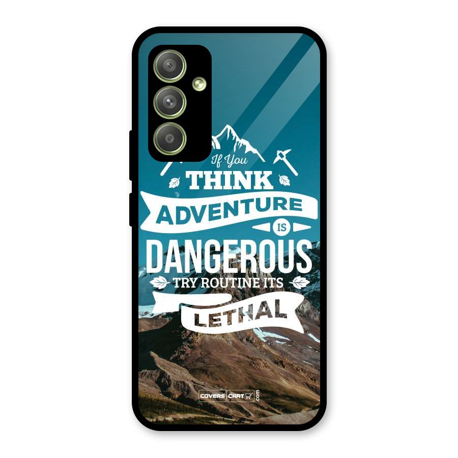 Adventure Dangerous Lethal Glass Back Case for Galaxy A54