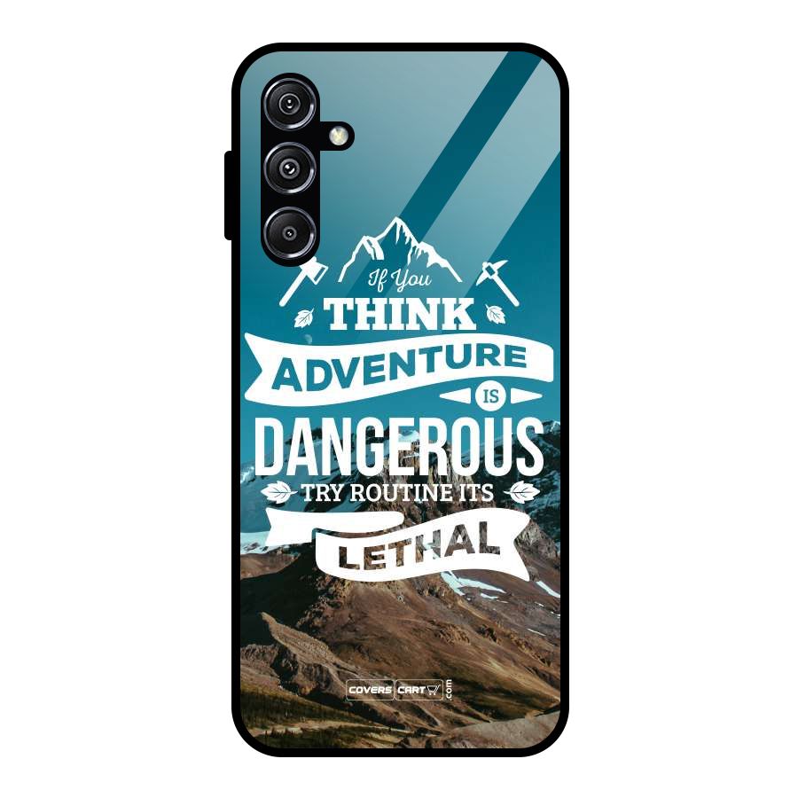 Adventure Dangerous Lethal Glass Back Case for Galaxy M34 5G