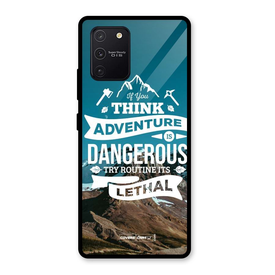 Adventure Dangerous Lethal Glass Back Case for Galaxy S10 Lite