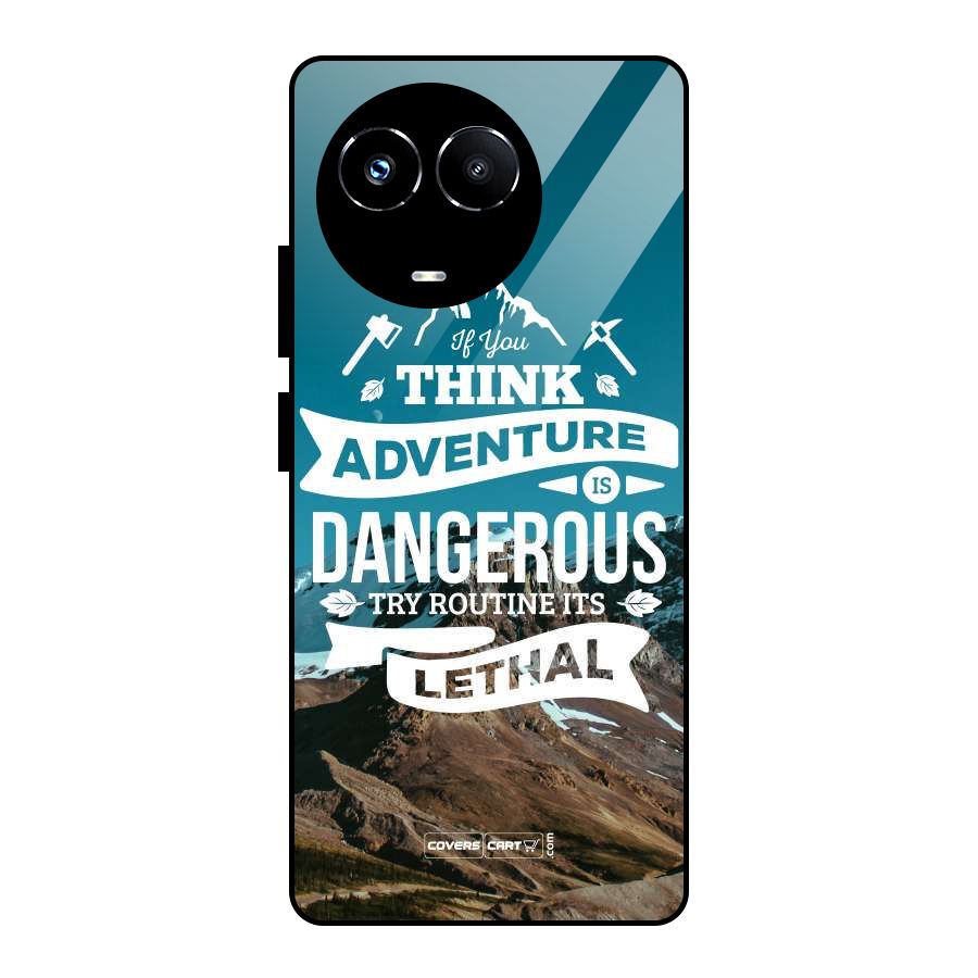 Adventure Dangerous Lethal Glass Back Case for Realme 11X