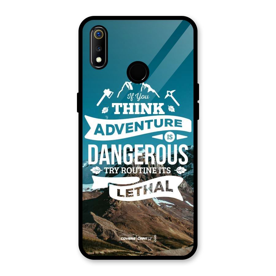 Adventure Dangerous Lethal Glass Back Case for Realme 3i