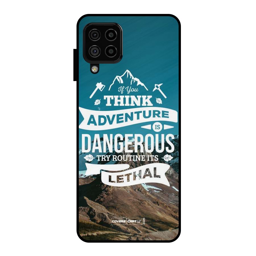 Adventure Dangerous Lethal Metal Back Case for Galaxy A22 4G