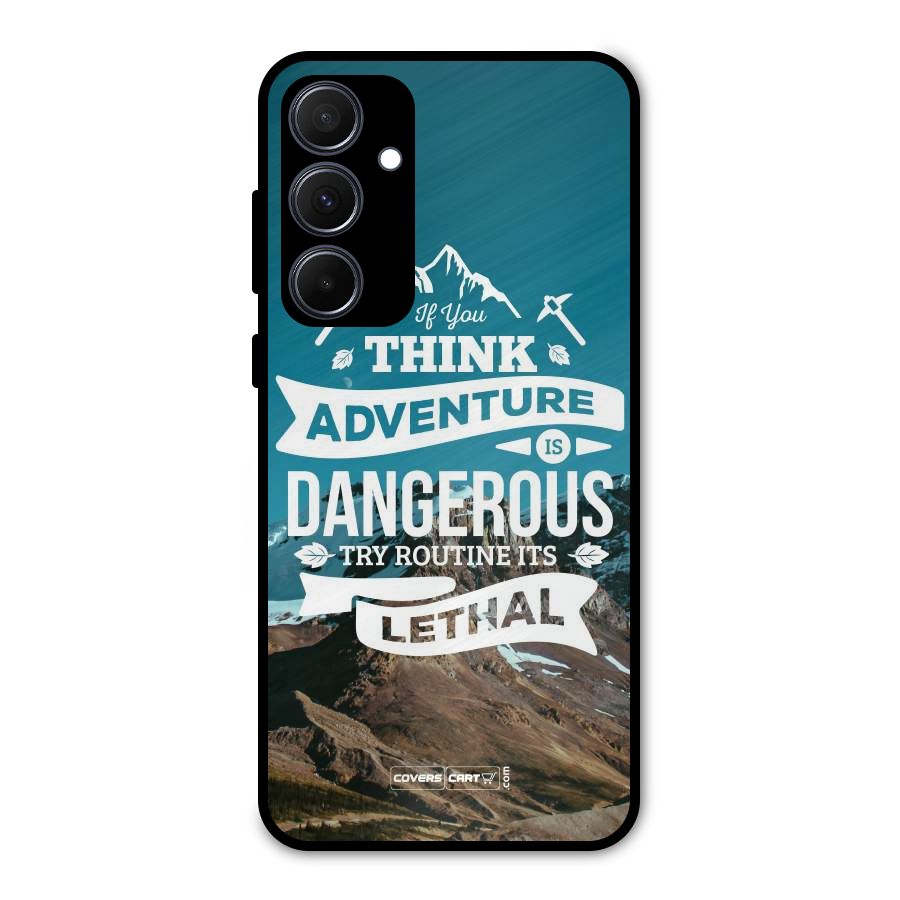 Adventure Dangerous Lethal Metal Back Case for Galaxy A35