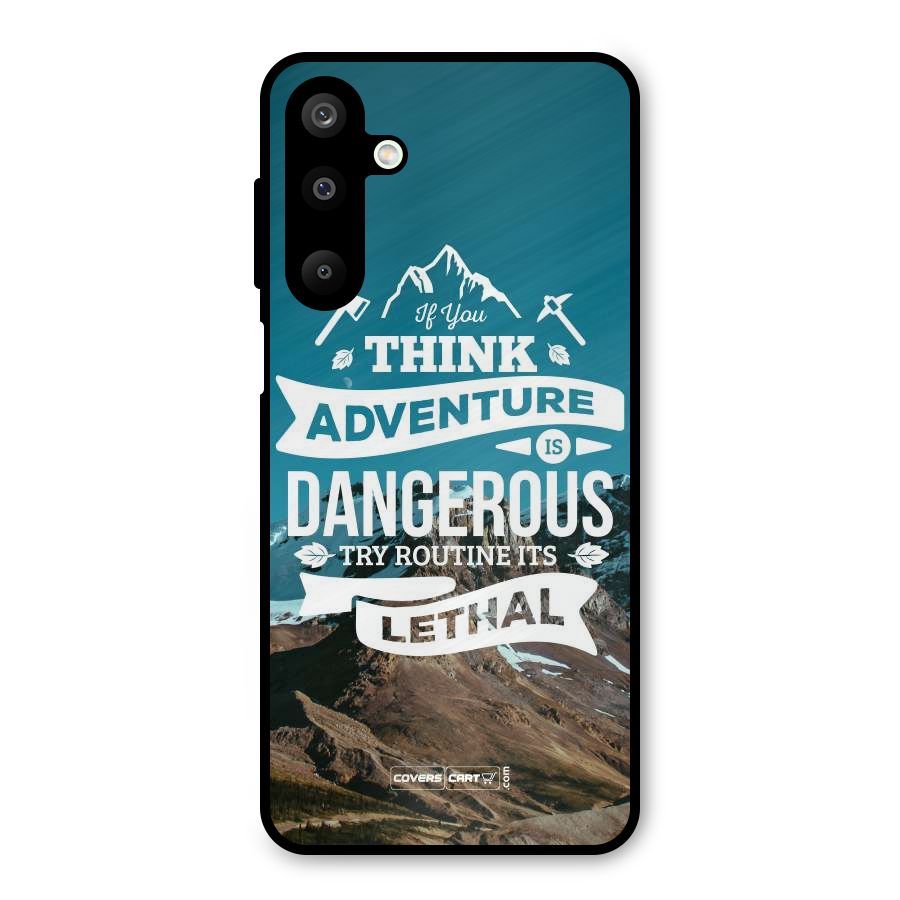 Adventure Dangerous Lethal Metal Back Case for Galaxy M16