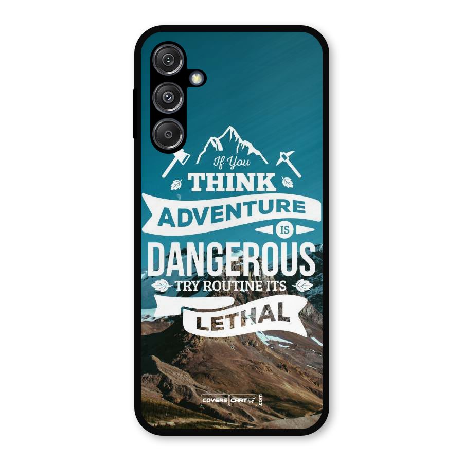 Adventure Dangerous Lethal Metal Back Case for Galaxy M34 5G