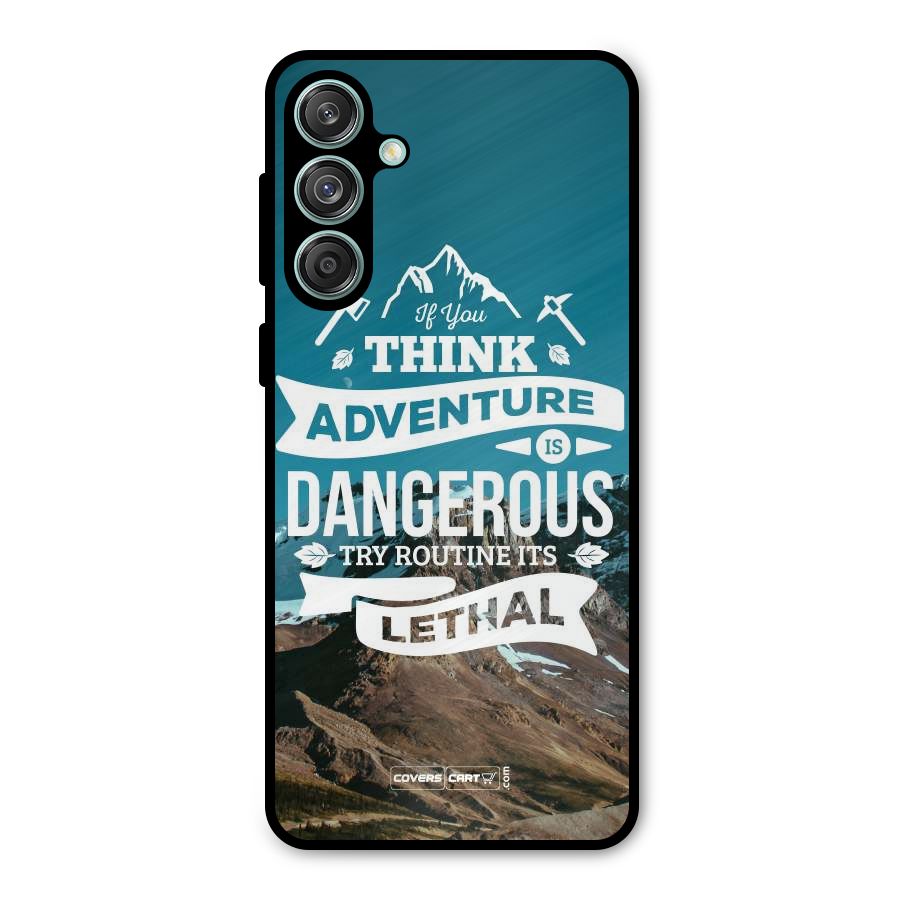 Adventure Dangerous Lethal Metal Back Case for Galaxy M55 5G