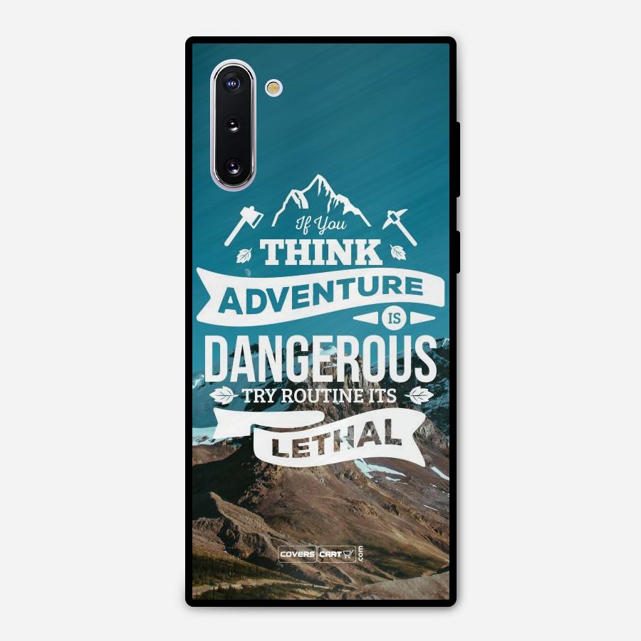 Adventure Dangerous Lethal Metal Back Case for Galaxy Note 10