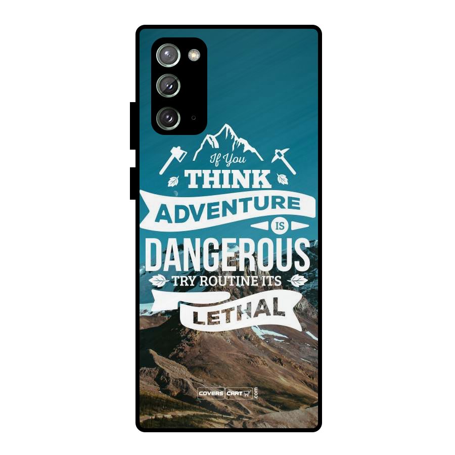 Adventure Dangerous Lethal Metal Back Case for Galaxy Note 20
