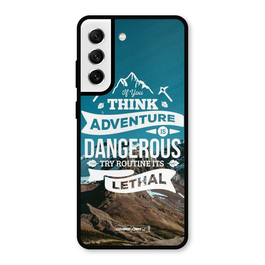Adventure Dangerous Lethal Metal Back Case for Galaxy S21 FE 5G