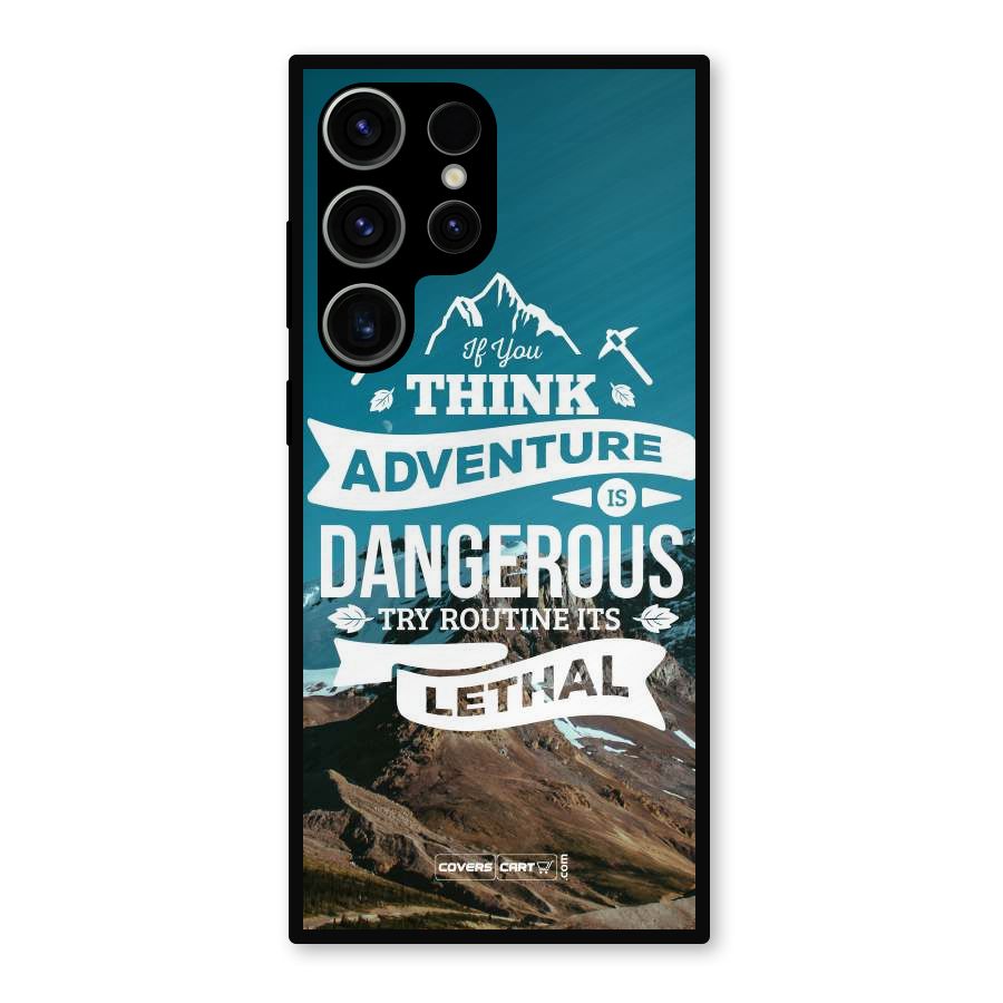 Adventure Dangerous Lethal Metal Back Case for Galaxy S23 Ultra