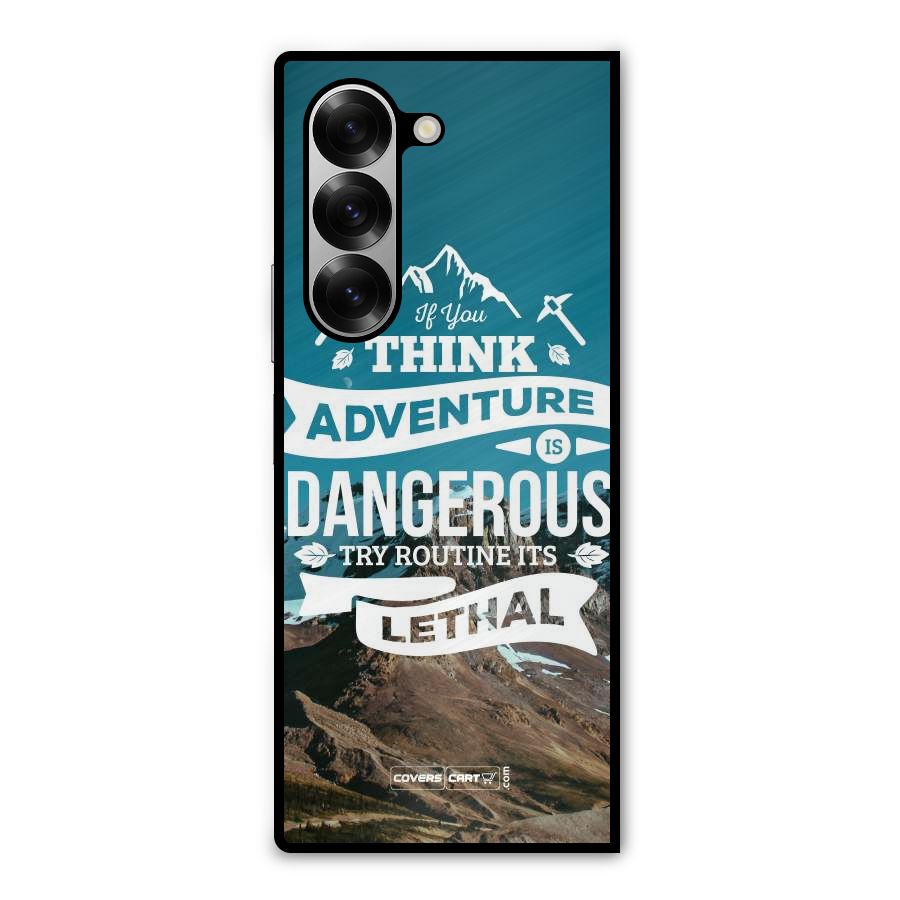 Adventure Dangerous Lethal Metal Back Case for Galaxy Z Fold6