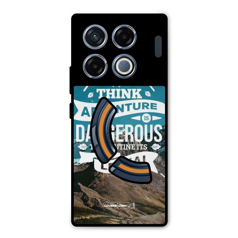Adventure Dangerous Lethal Metal Back Case for Infinix GT 20 Pro