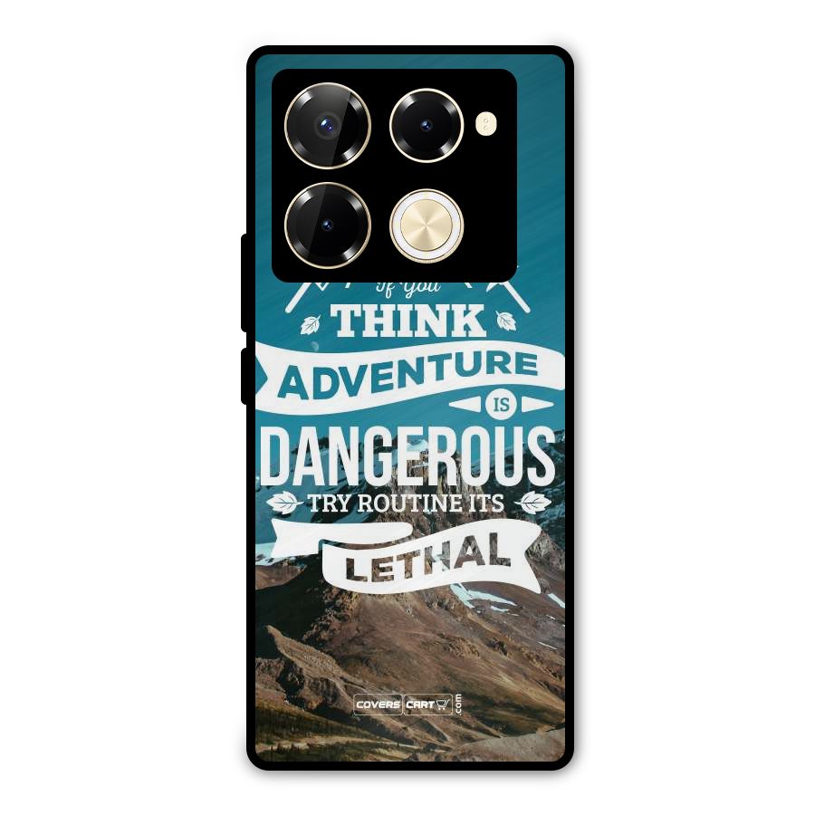 Adventure Dangerous Lethal Metal Back Case for Infinix Note 40 Pro Plus