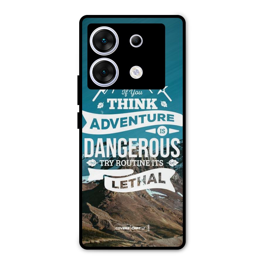 Adventure Dangerous Lethal Metal Back Case for Infinix Zero 30 5G