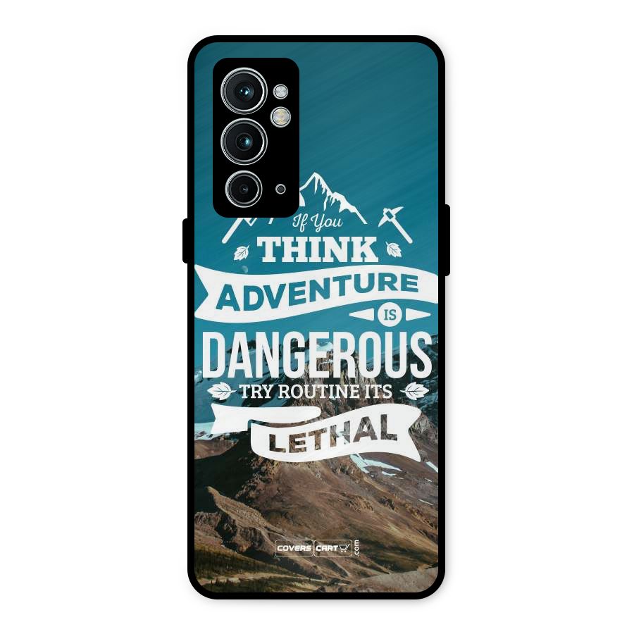 Adventure Dangerous Lethal Metal Back Case for OnePlus 9RT 5G