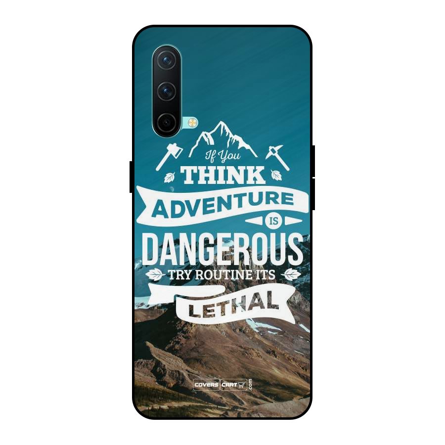 Adventure Dangerous Lethal Metal Back Case for OnePlus Nord CE 5G