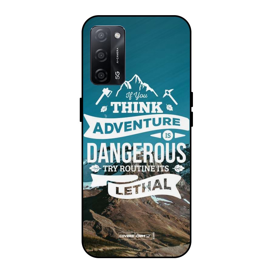 Adventure Dangerous Lethal Metal Back Case for Oppo A53s 5G