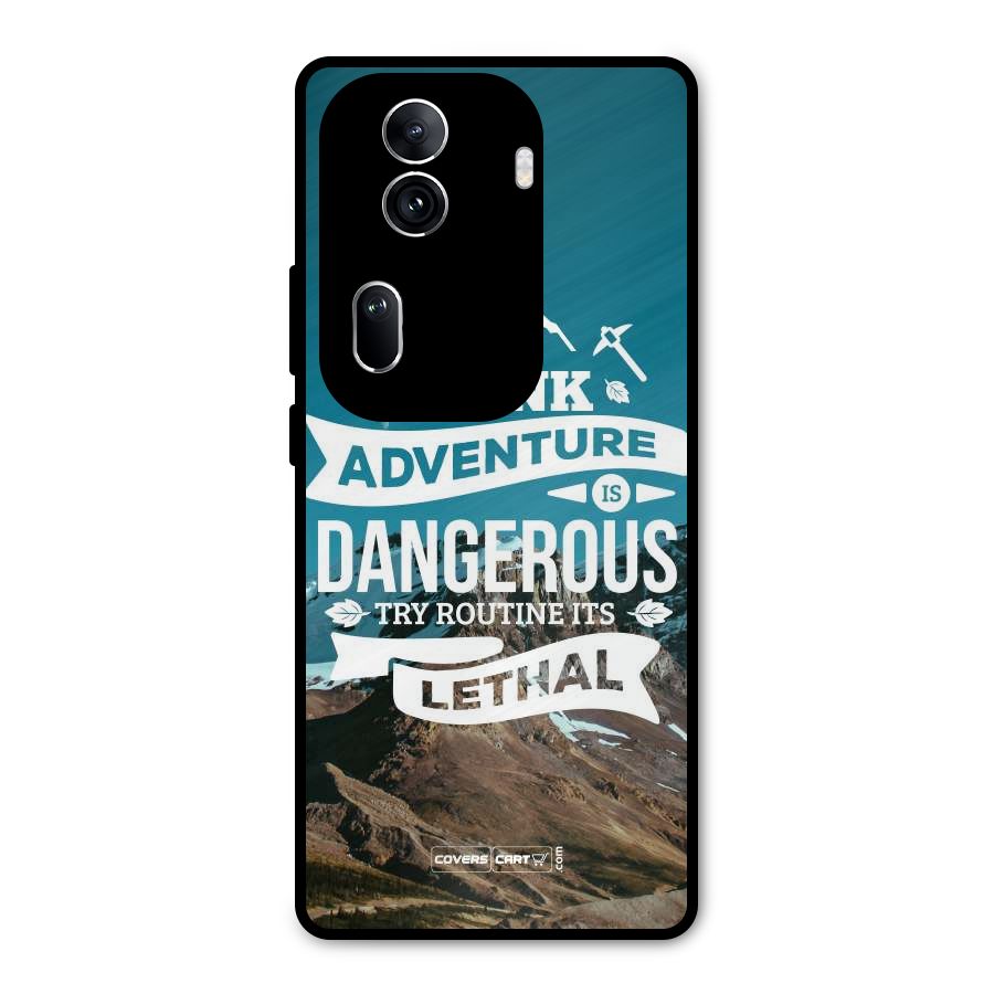Adventure Dangerous Lethal Metal Back Case for Oppo Reno11 Pro 5G