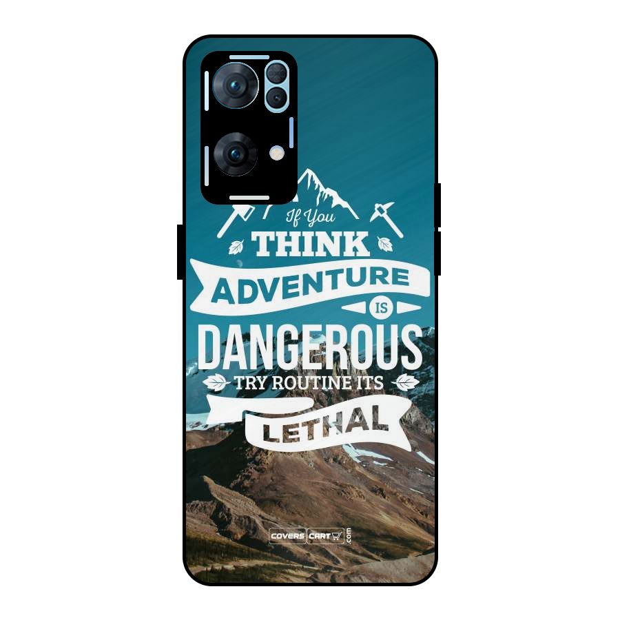 Adventure Dangerous Lethal Metal Back Case for Oppo Reno7 Pro 5G
