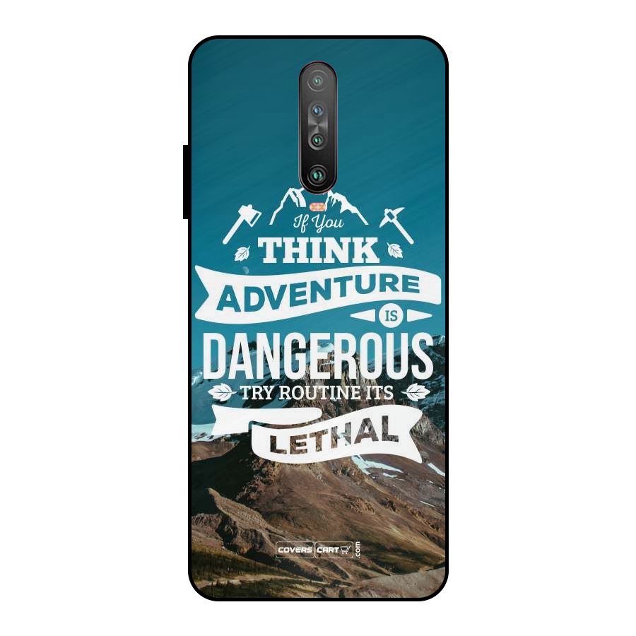 Adventure Dangerous Lethal Metal Back Case for Poco X2