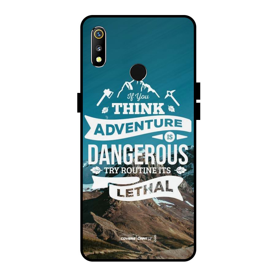 Adventure Dangerous Lethal Metal Back Case for Realme 3i