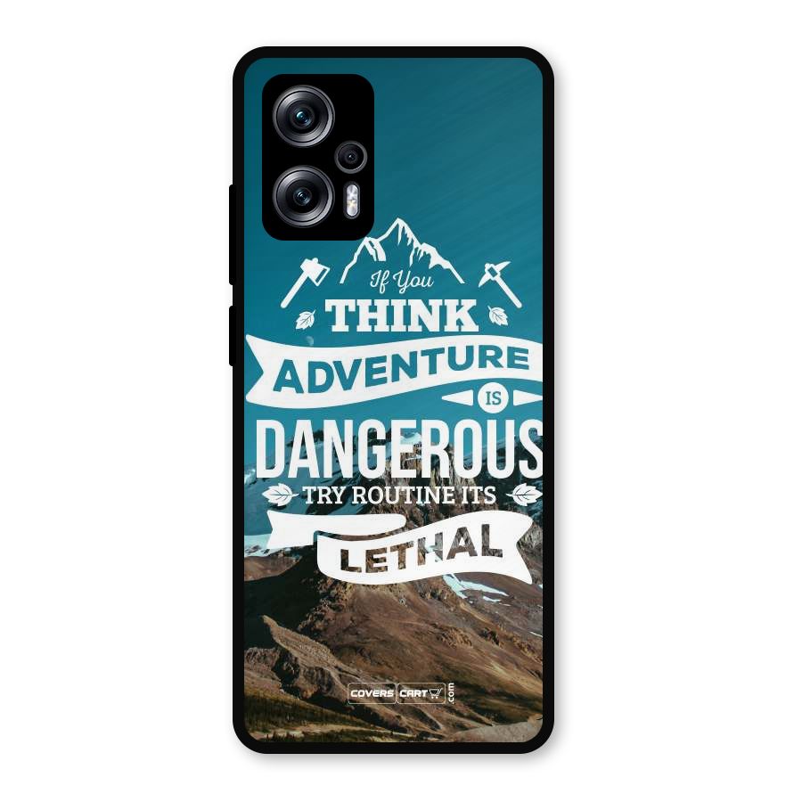 Adventure Dangerous Lethal Metal Back Case for Redmi K50i