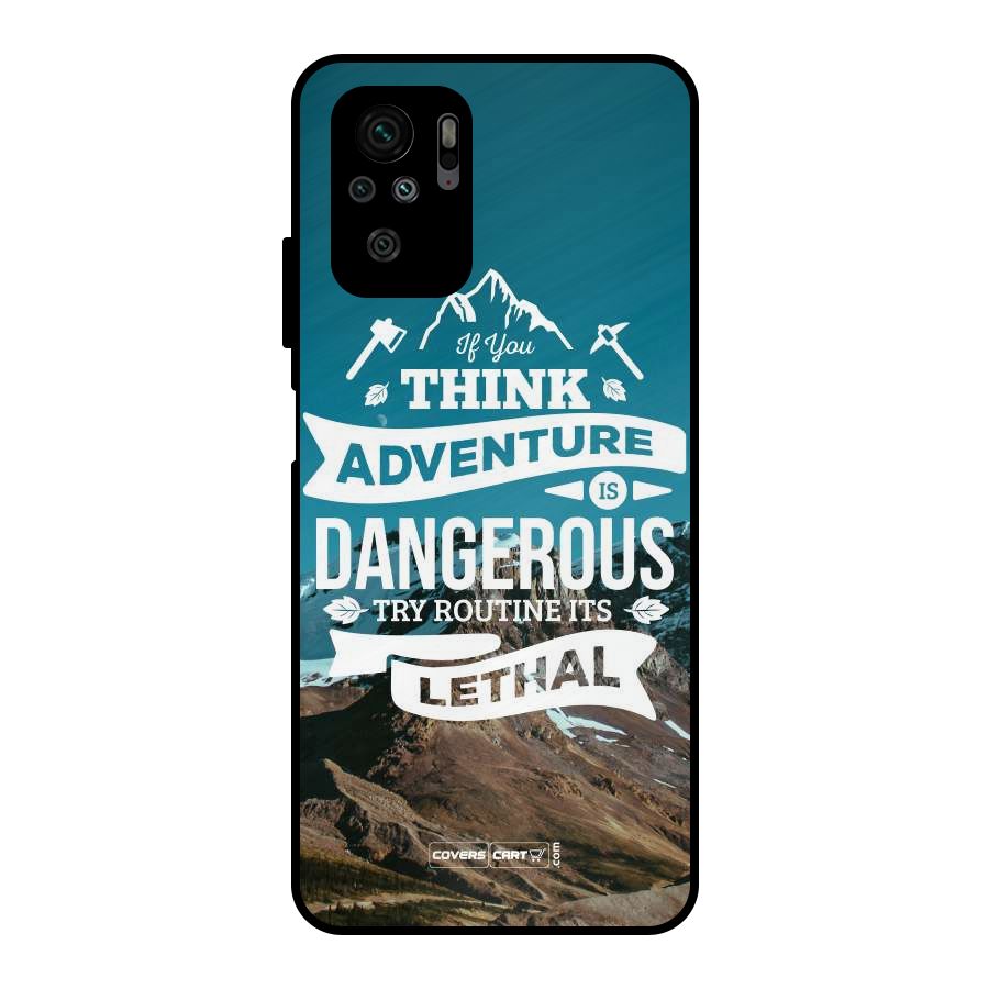 Adventure Dangerous Lethal Metal Back Case for Redmi Note 10S