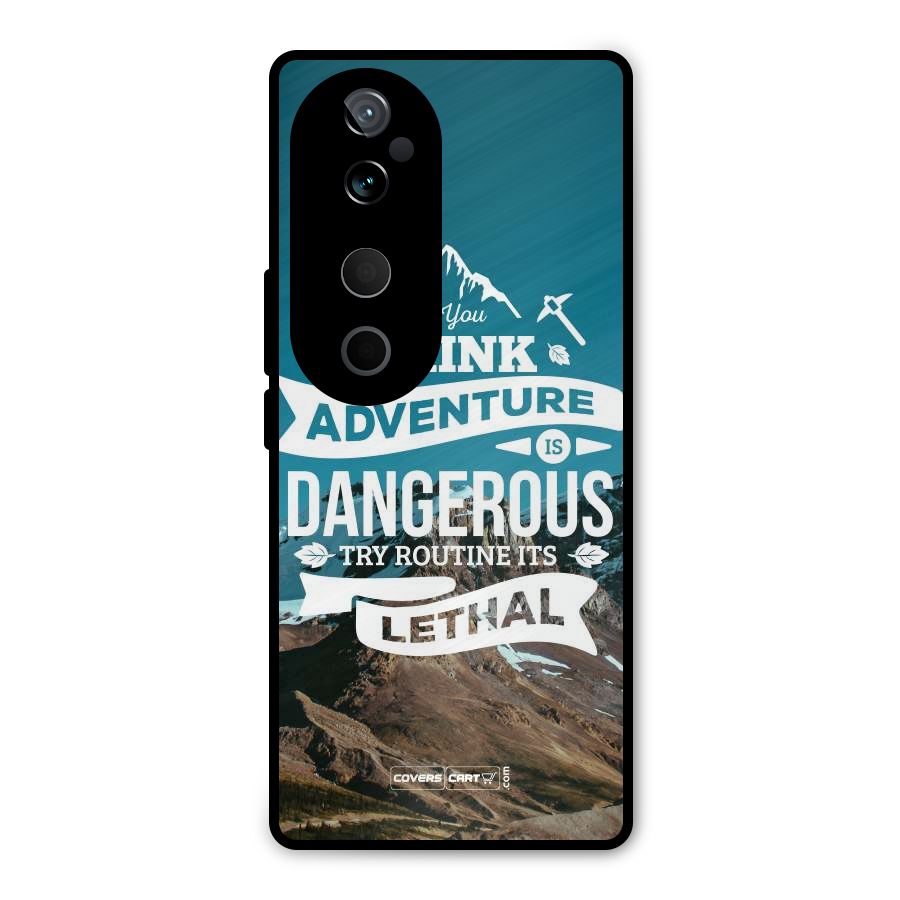 Adventure Dangerous Lethal Metal Back Case for Vivo T3 Ultra