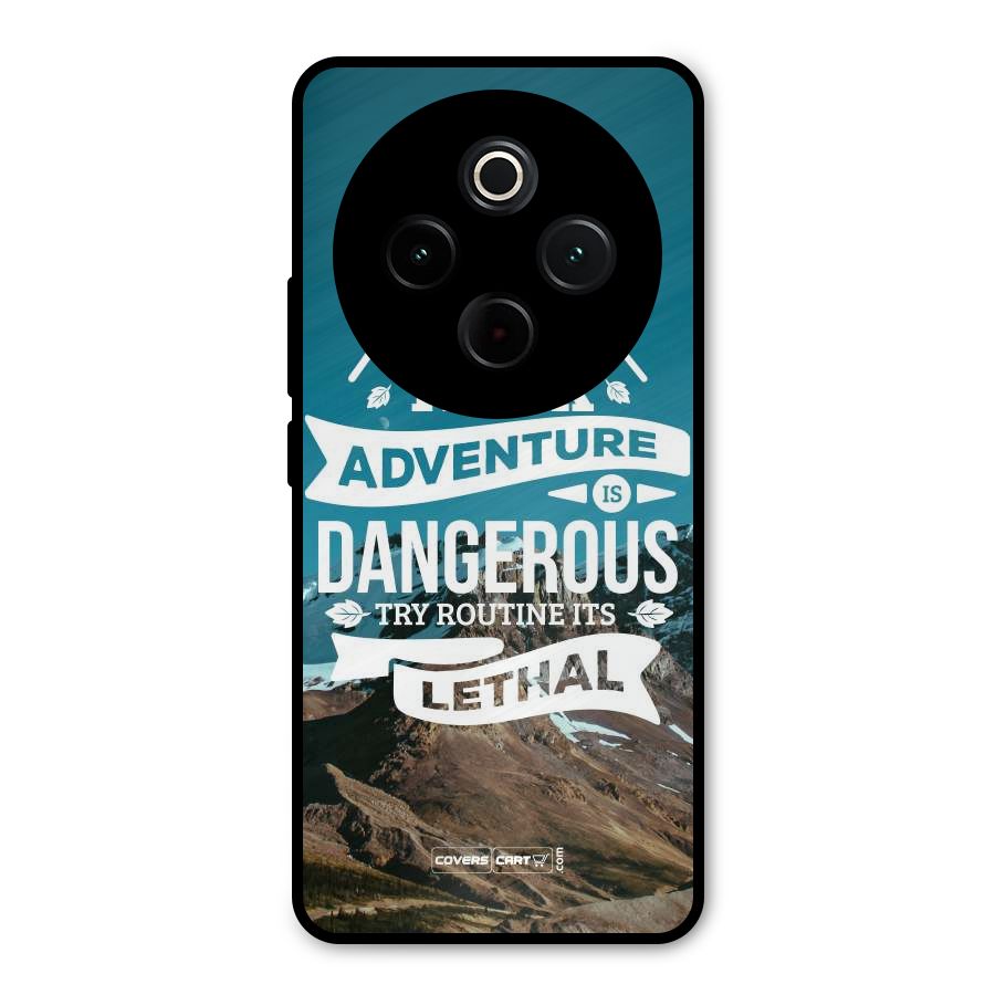 Adventure Dangerous Lethal Metal Back Case for Vivo T4